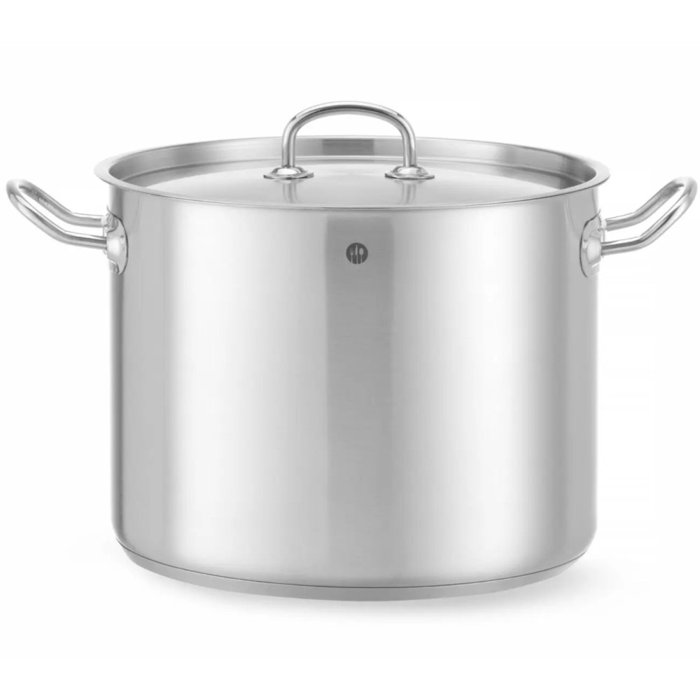 Casserole haute Kitchen Line avec couvercle 13,5 l Ø 280 x 220 h - Hendi 837405