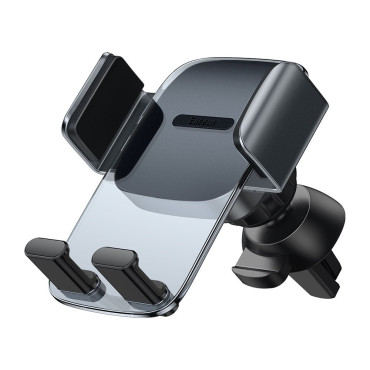 Titulaire de voiture sur le téléphone sur l'air damier. Ventilation noire