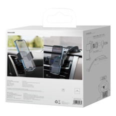 Imetnik avtomobilov za Teleh Teloophone in 2in1-Black prezračevanje