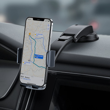 Imetnik avtomobilov za Teleh Teloophone in 2in1-Black prezračevanje