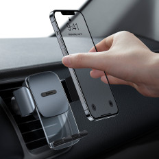 Imetnik avtomobilov za Teleh Teloophone in 2in1-Black prezračevanje