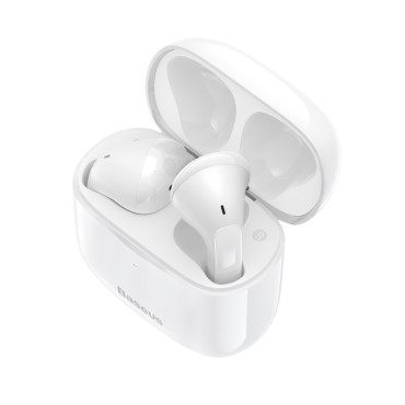 Brezžični Bluetooth 5,0 TWS slušalko, odporno na uho, IP64 E3 bela