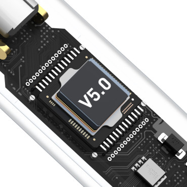 Brezžični Bluetooth 5,0 TWS slušalko, odporno na uho, IP64 E3 bela
