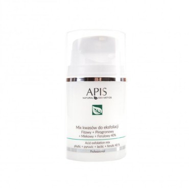 Apis Mix kyselín 40 %, fytová + pyrohroznová + mliečna + ferulová 50 ml — pohľad spredu