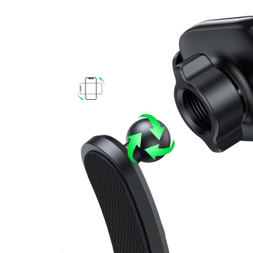 Klem bilholder til en cockpit telefon sort glas