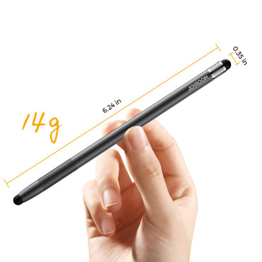 Estilo de caneta passiva para tablet preto de smartphone