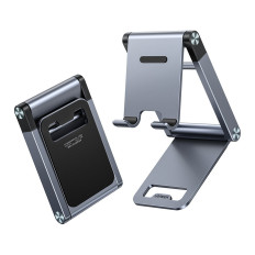 Stand de pliage Sous-trépied Smartphone sur le téléphone gris