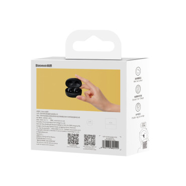Brezžične slušalke TWS Bluetooth 5.2 Vodoodporna IP55 Bowie E2 Black