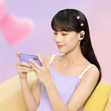 Fones de ouvido sem fio TWS Bluetooth 5.2 impermeável ip55 Bowie E2 Black