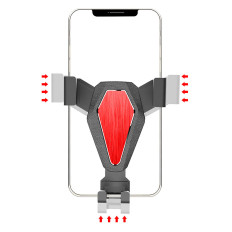 Gravitational Auto Holder voor een Smartphone Geruit zilver