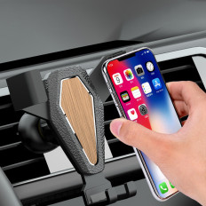 Držák gravitačního automobilu pro smartphone kostkovaný stříbrný