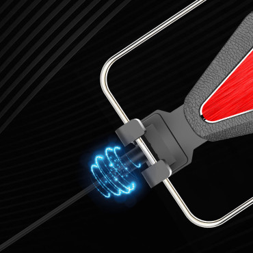 Gravitational car holder for a smartphone checkered silver
