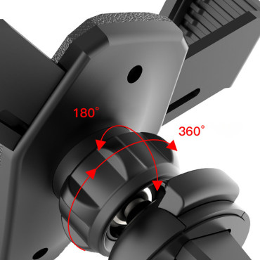 Gravitational car holder for a smartphone checkered silver
