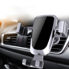Suporte de carro gravitacional para um smartphone de cabelos negros