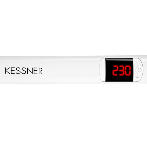 Haarglätter Kessner Ionic 230°C weiß — Detailaufnahme Oberfläche