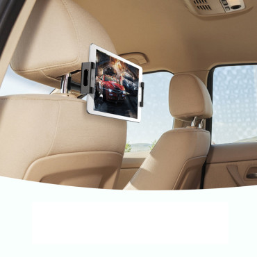 Titular de tablet de smartphone de carro montado no encosto de cabeça preta