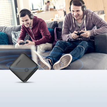 2IN1-sändare + Mottagare Bluetooth 5.0 för svart musik