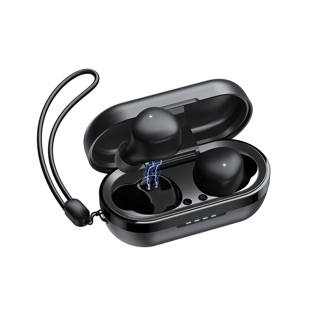 Fones de ouvido sem fio TWS Bluetooth 5.1 300mAh Black