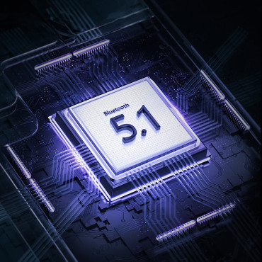 Ασύρματα ακουστικά TWS Bluetooth 5.1 300mAh μαύρο