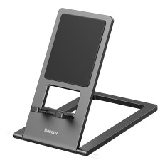 Suporte de mesa de mesa stand no tablet dobrando cinza
