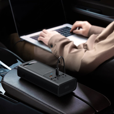 CAR 12V Aktuell omvandlare för 230V 500W EU och CN-kontakt