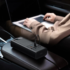 CAR 12V Aktuell omvandlare för 230V 500W EU och CN-kontakt