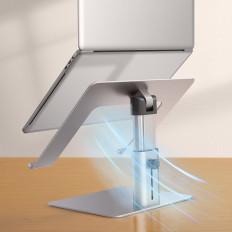 Laptop Stand 11 "-17.3" Säädettävä alumiini Aluminium Aluminium
