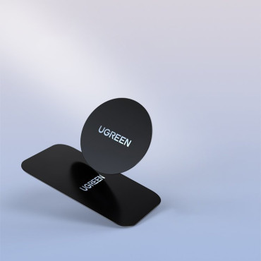 Magnetic car holder for ventilation checkered silver