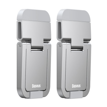 Botas do laptop paus dobraram 2pcs. prata