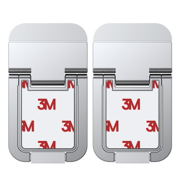 Bottes des bâtons d'ordinateur portable repliés 2pcs. argent