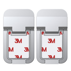 Bottes des bâtons d'ordinateur portable repliés 2pcs. argent