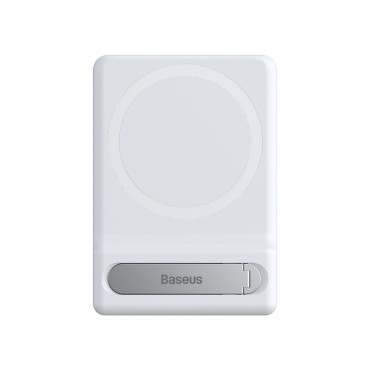 Stativbase for telefonen foldet med et magnetisk håndtak