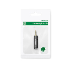 Adapterio garso adapteris 3.5mm (male) 6,35 mm mini lizdo (moterų) pilka