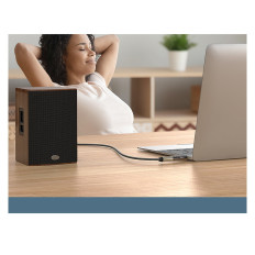 Adaptador de áudio do adaptador 3.5mm (Masculino) em 6.35mm mini jack (feminino) cinza