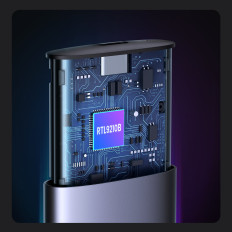 Στέγαση τσέπης για δίσκο SSD M.2 USB 3.2 Gen 2 Superspeed USB 10Gbps γκρι