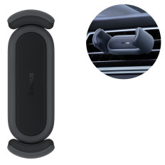 Smartphone Handle Steel Cannon 2 på en svart ventilationsgaller