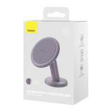 Suporte magnético do carro no telefone na placa de exposição C01 roxo