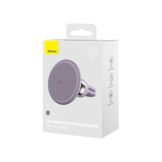 Suporte magnético do carro para o smartphone para o verificador de ventilação C01 roxo