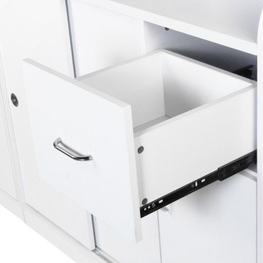Gabbiano reception desk q-0333 — close-up of the drawer