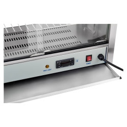 Vitrina calefactora expositora de alimentos calientes 1000W ancho 64cm