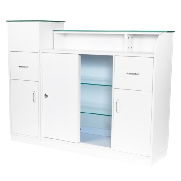 Γραφείο υποδοχής Gabbiano q-0333 — προβολή από μπροστά