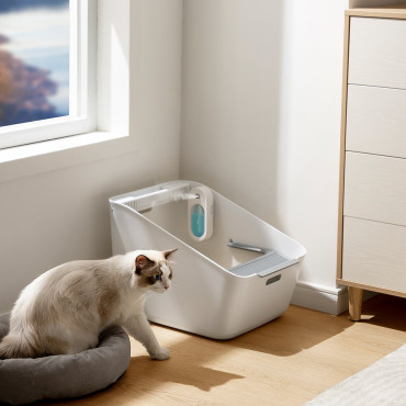 Nevtralizator dišav za mačko Cuvette Flora J1 White
