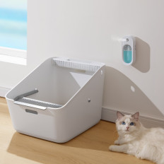 Nevtralizator dišav za mačko Cuvette Flora J1 White