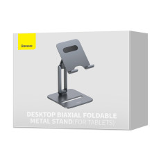 Metalni stalak za pametne telefone desktop biaksial sklopivi na 13 "sivo