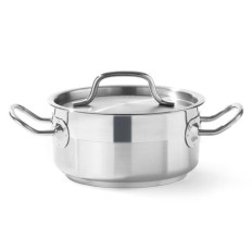 Casserole basse Profi Line avec couvercle 4,8 l diamètre 240 x 105 h - Hendi 830406