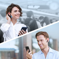 Hovedtelefoner TWS Wireless Enc Vandtæt IPX4 Bluetooth 5.3 Sort