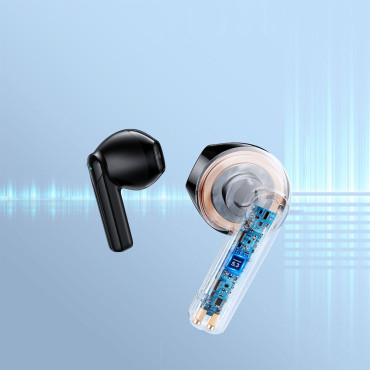 Slušalke TWS Wireless ENC vodotesno IPX4 Bluetooth 5.3 Črna