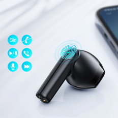 Slušalke TWS Wireless ENC vodotesno IPX4 Bluetooth 5.3 Črna