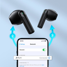 Slušalke TWS Wireless ENC vodotesno IPX4 Bluetooth 5.3 Črna