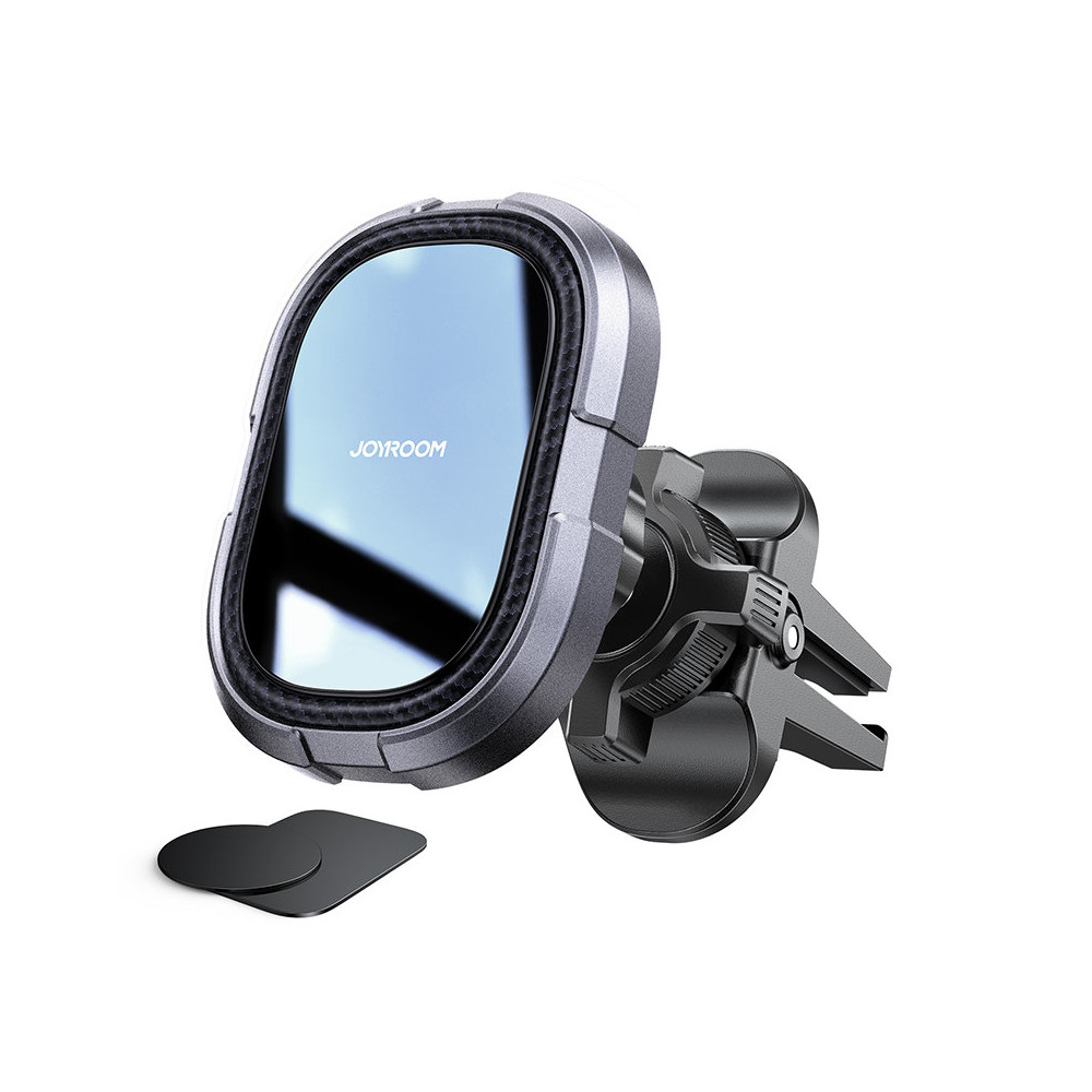 Punho de carro magnético para um telefone cinzento a tela